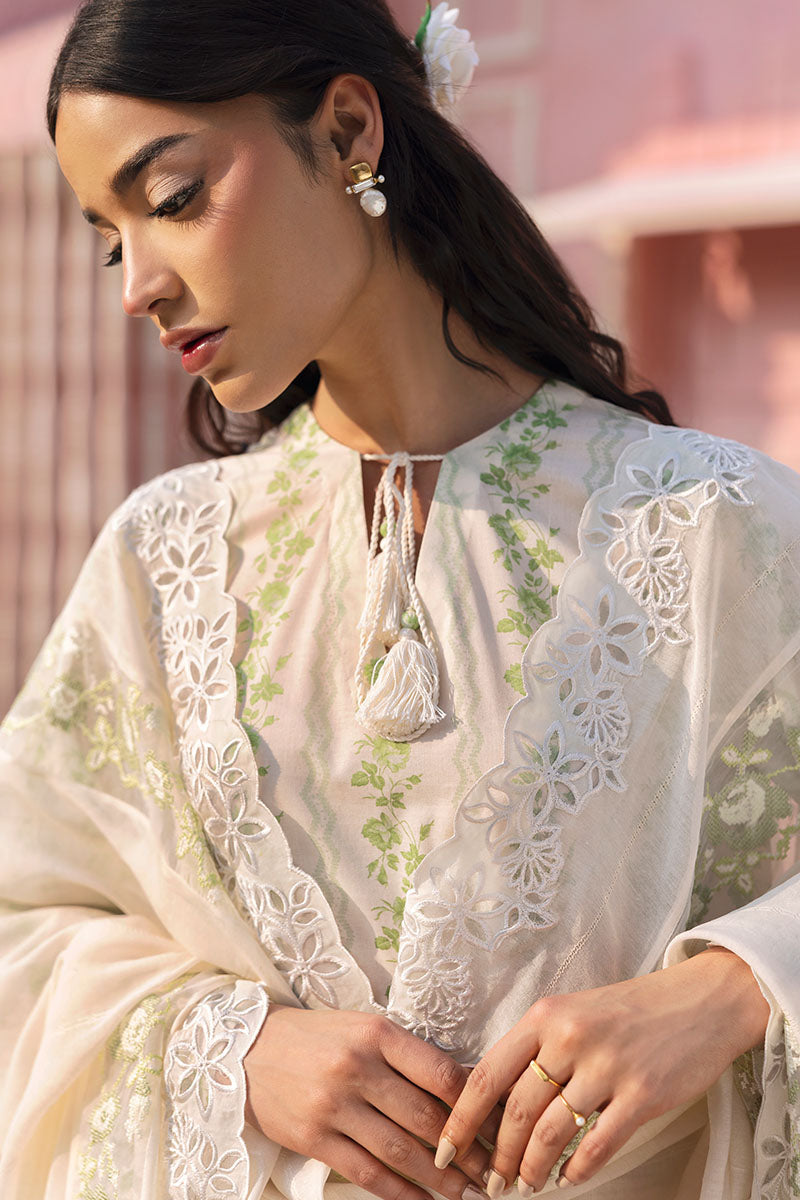Cross Stitch | Premium Lawn 25 | GREEN TRELLIS - House Of Anaya