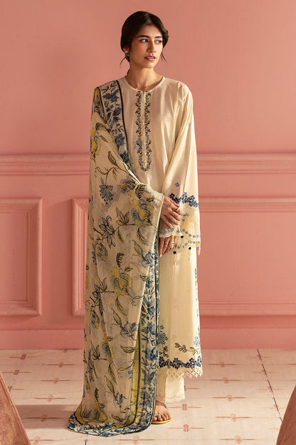 Cross Stitch | Premium Lawn 25 | BLUE ALLURE - House Of Anaya