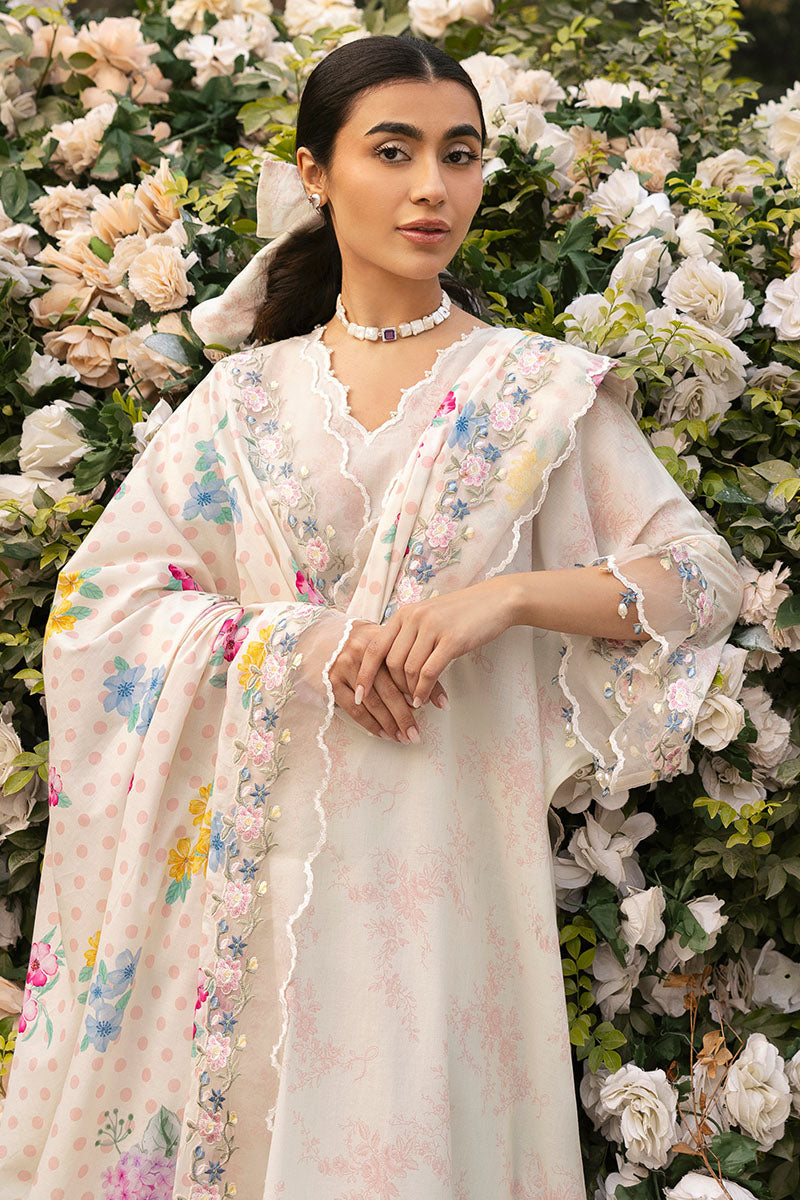 Cross Stitch | Premium Lawn 25 | PASTEL BLOOM - House Of Anaya