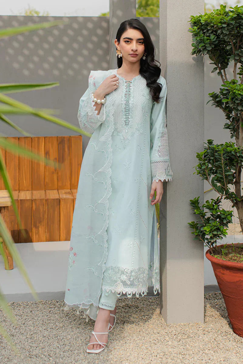 Qalamkar | Q Line Lawn Collection | JK-12 SIOFRA - House Of Anaya
