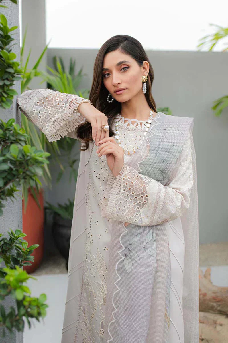 Qalamkar | Q Line Lawn Collection | JK-08 AURELIA - House Of Anaya
