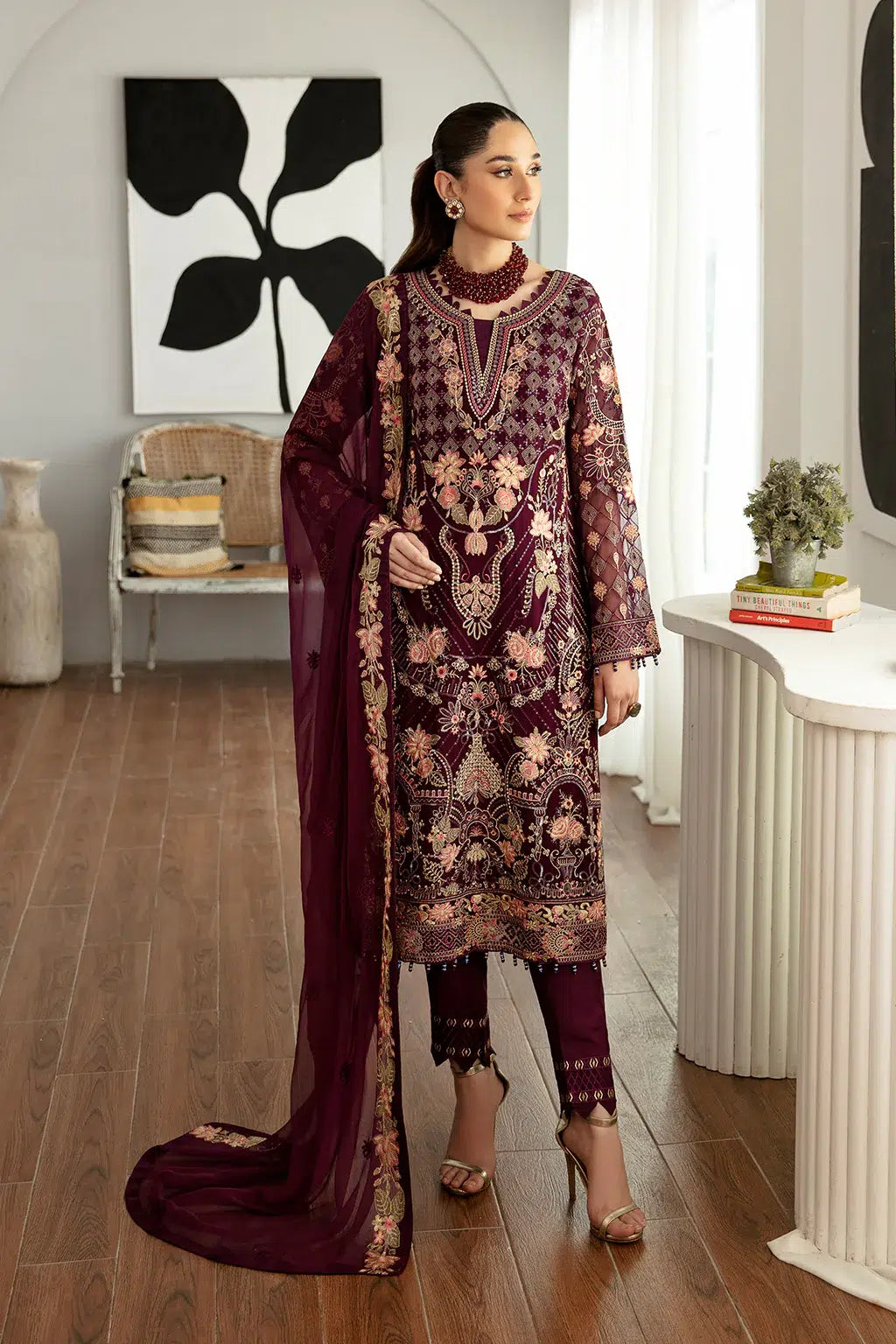 Ramsha | Rangoon Chiffon Collection | D-1104 - House Of Anaya