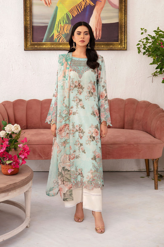 Ramsha | Rangrez Lawn Collection | N-709