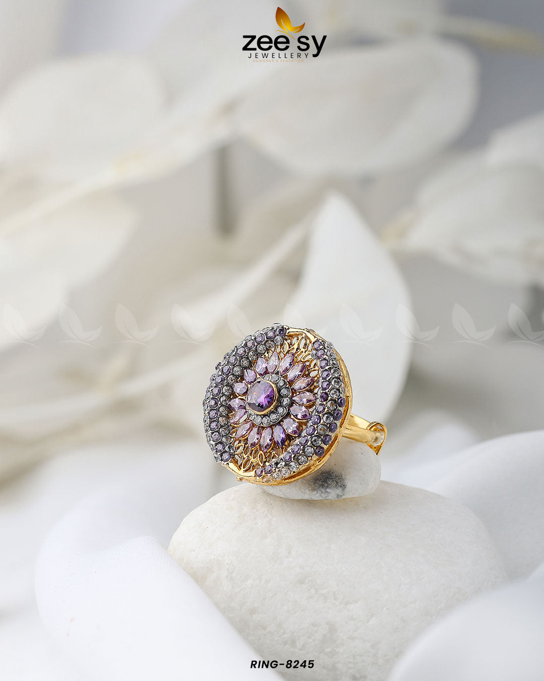 Zircon Cluster Ring-8245 - Libasekhas