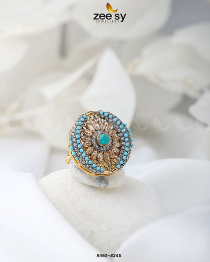 Zircon Cluster Ring-8245 - Libasekhas