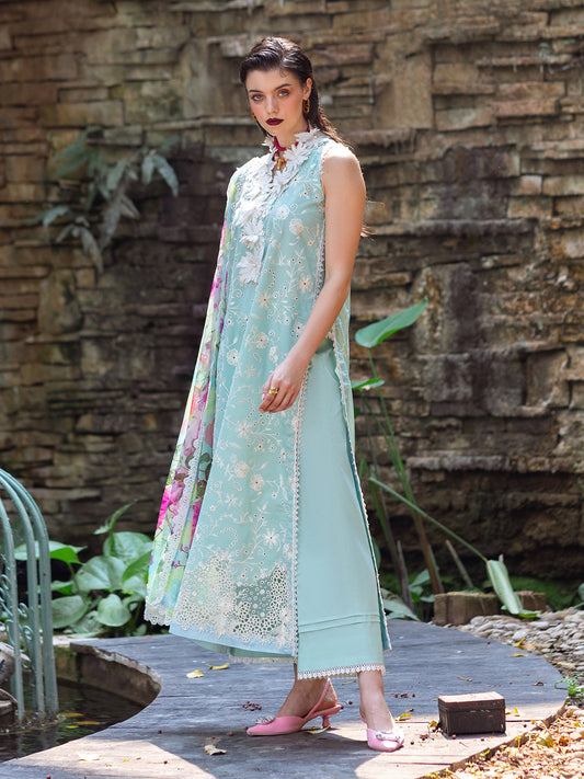 Roheenaz | Dahlia Embroidered Lawn 24 | Zinnia - House Of Anaya