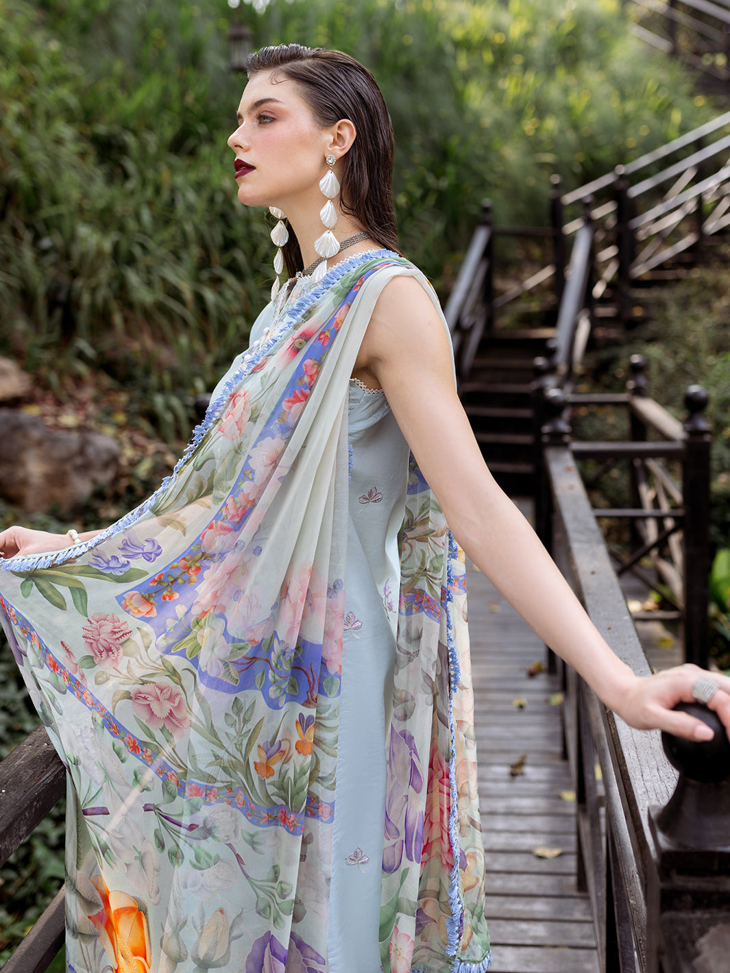 Roheenaz | Dahlia Embroidered Lawn 24 | Daisy - House Of Anaya