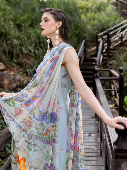 Roheenaz | Dahlia Embroidered Lawn 24 | Daisy - House Of Anaya