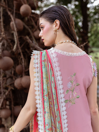 Roheenaz | Dahlia Embroidered Lawn 24 | Peony - House Of Anaya