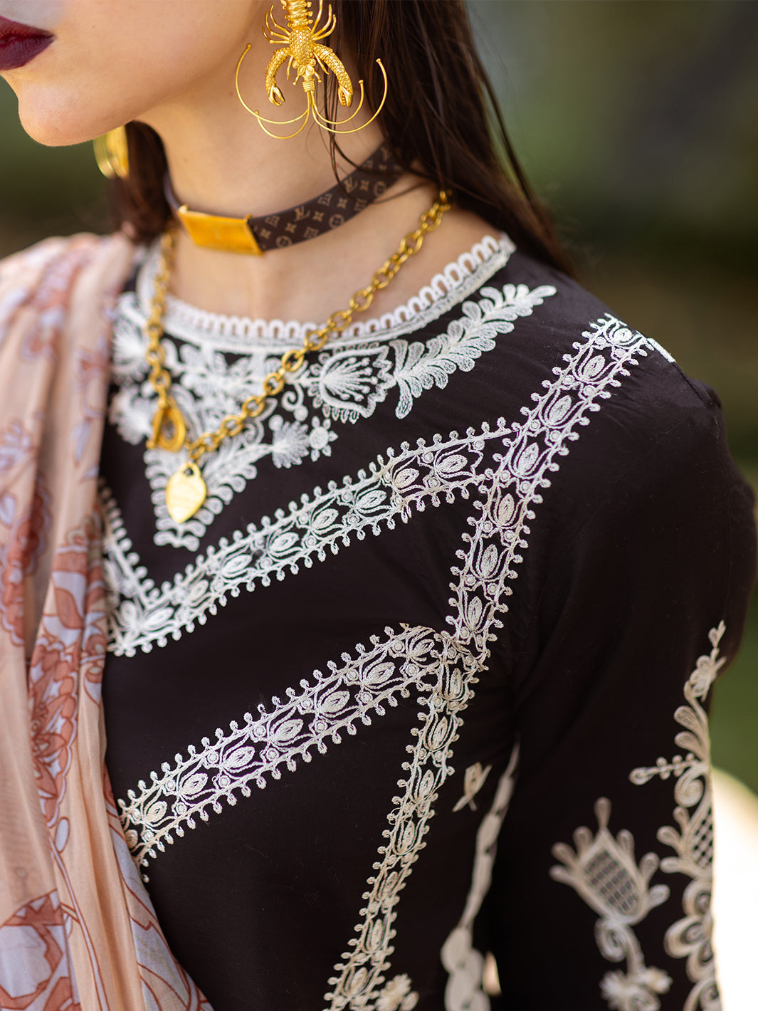 Roheenaz | Dahlia Embroidered Lawn 24 | Celandine - House Of Anaya