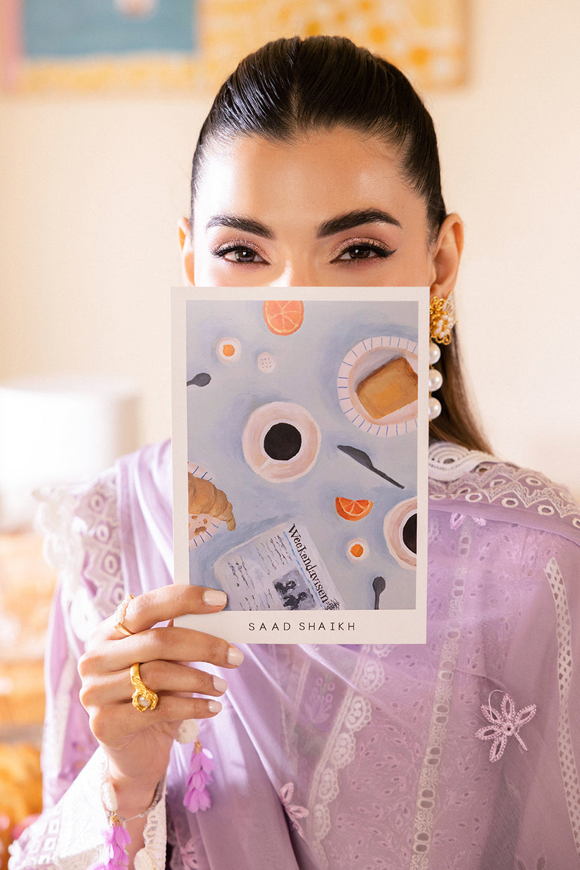 Saad Shaikh | LaAmour Luxury Lawn | Azura - House Of Anaya