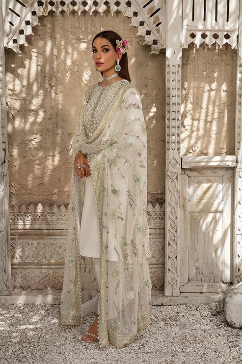 Saffron | Persia Wedding Collection | Pearl White - House Of Anaya