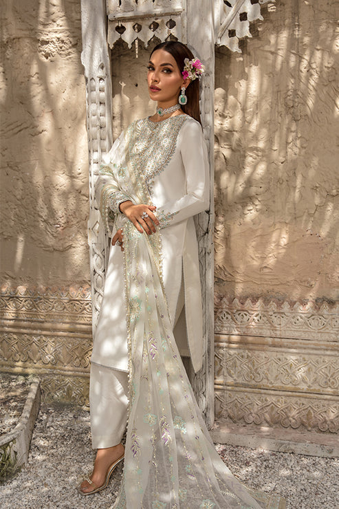 Saffron | Persia Wedding Collection | Pearl White - House Of Anaya