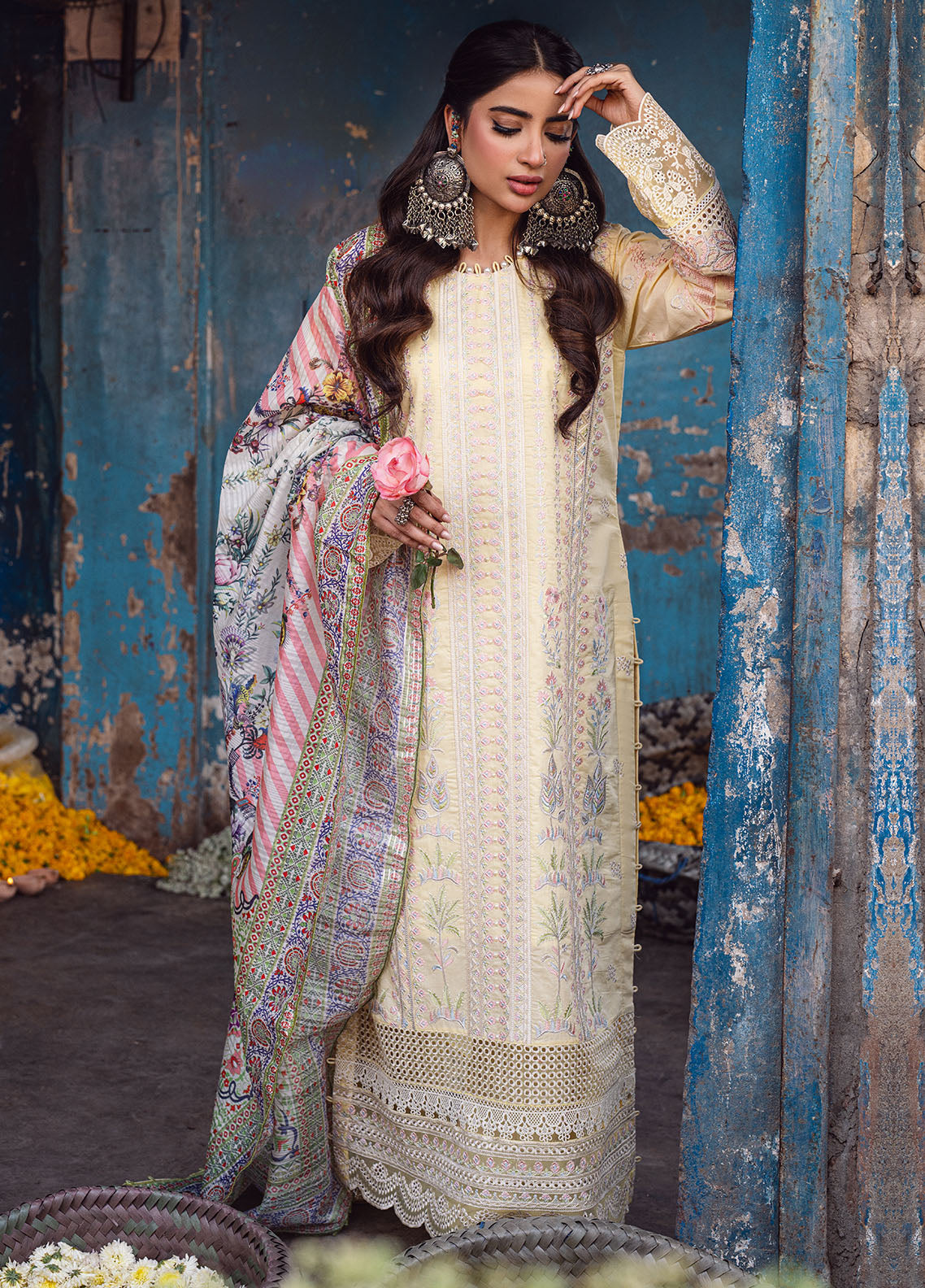 Sahane | Sahakari Chikankari Lawn Edit 24 | Zeenat - House Of Anaya