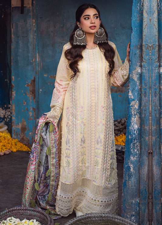 Sahane | Sahakari Chikankari Lawn Edit 24 | Zeenat - House Of Anaya
