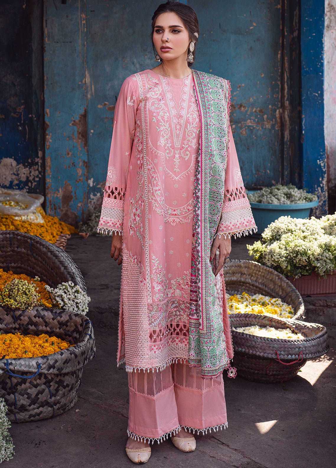 Sahane | Sahakari Chikankari Lawn Edit 24 | Mohini - House Of Anaya