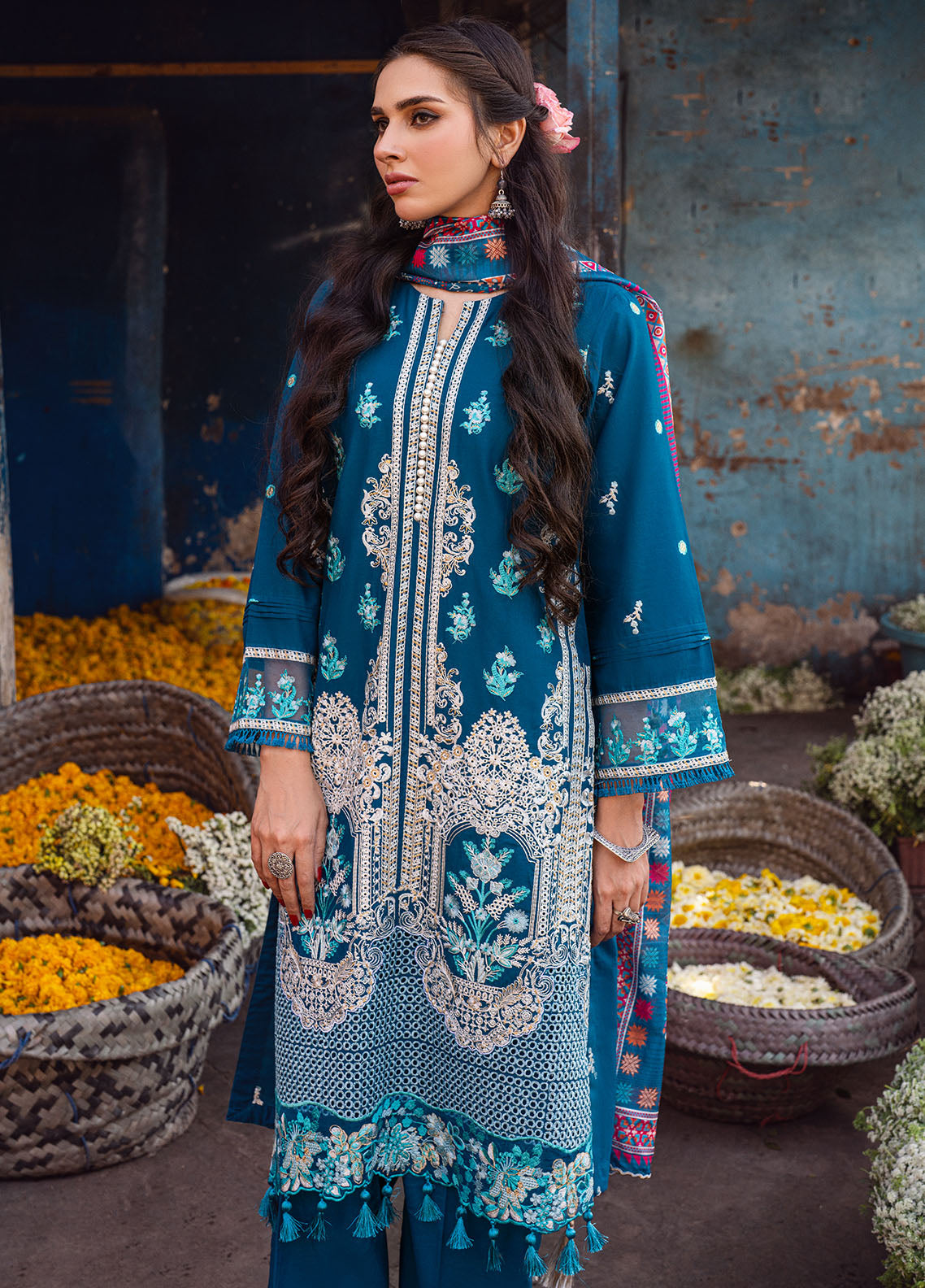 Sahane | Sahakari Chikankari Lawn Edit 24 | Gulzaar - House Of Anaya