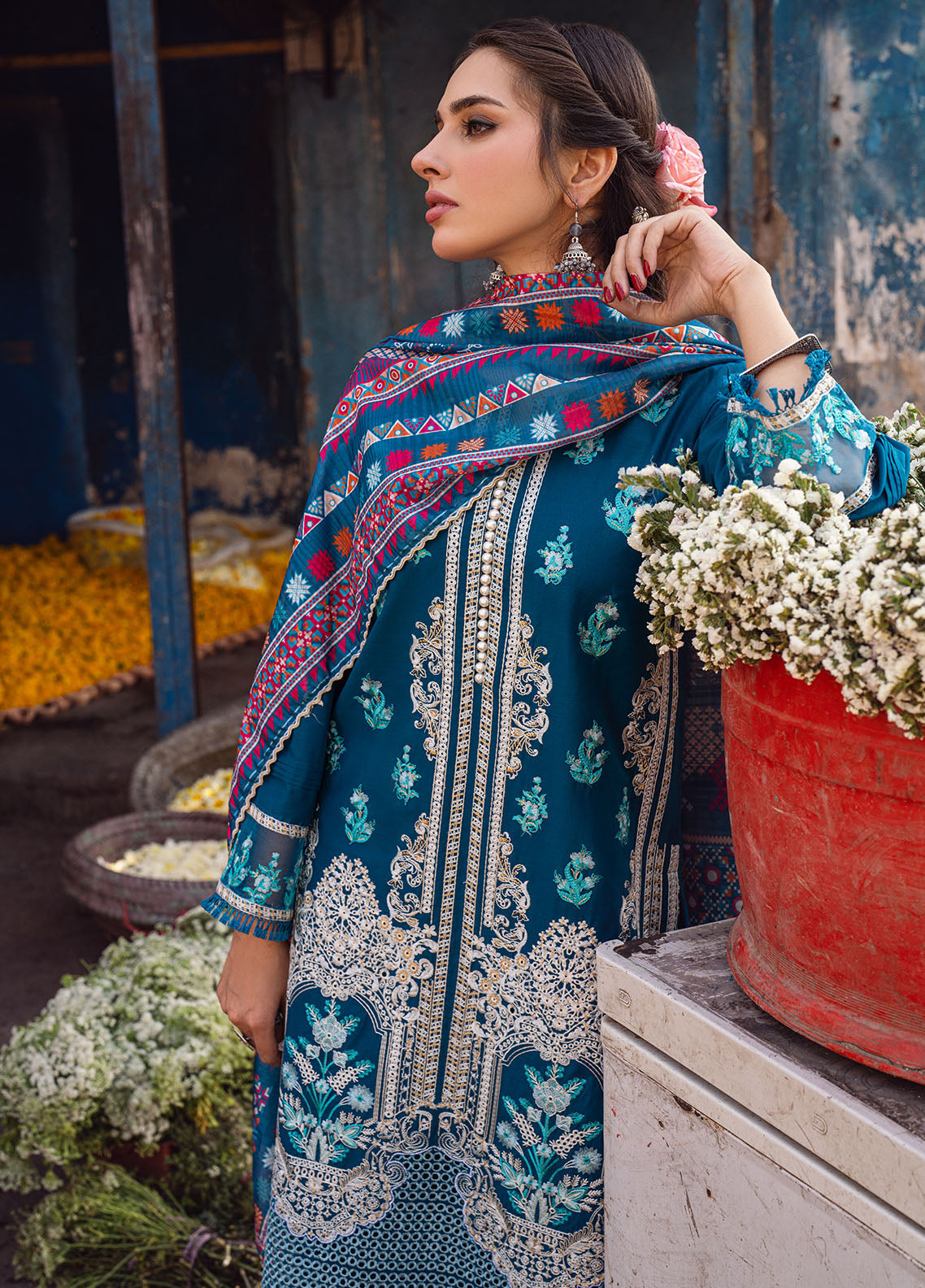 Sahane | Sahakari Chikankari Lawn Edit 24 | Gulzaar - House Of Anaya