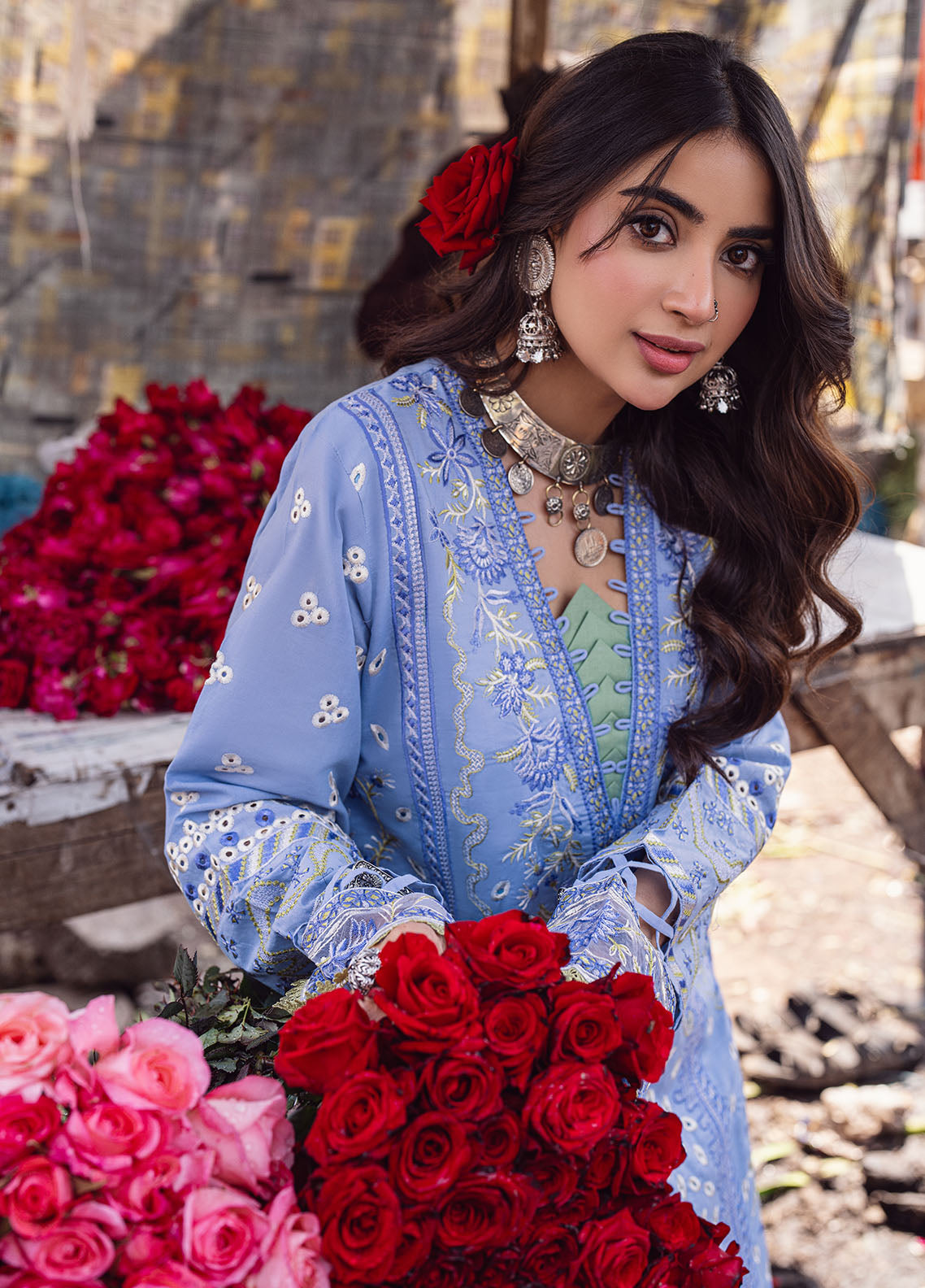 Sahane | Sahakari Chikankari Lawn Edit 24 | Chandni - House Of Anaya