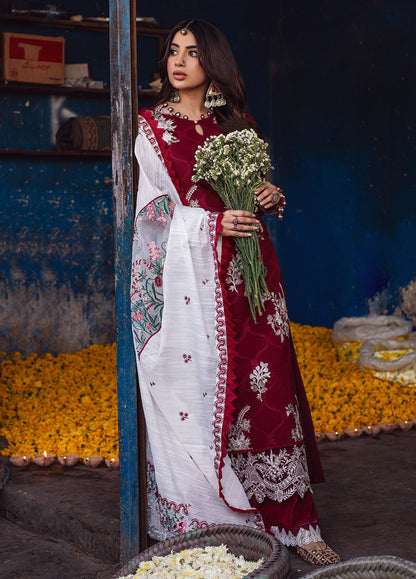 Sahane | Sahakari Chikankari Lawn Edit 24 | Gulaab - House Of Anaya