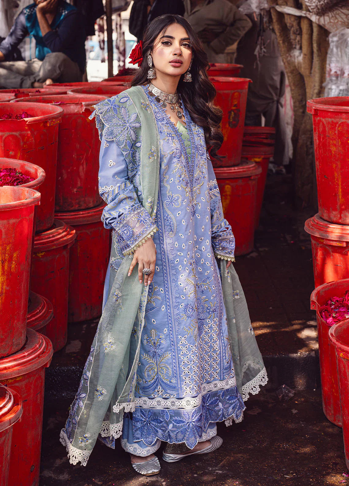 Sahane | Sahakari Chikankari Lawn Edit 24 | Chandni - House Of Anaya
