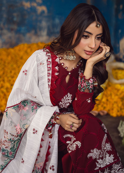 Sahane | Sahakari Chikankari Lawn Edit 24 | Gulaab - House Of Anaya