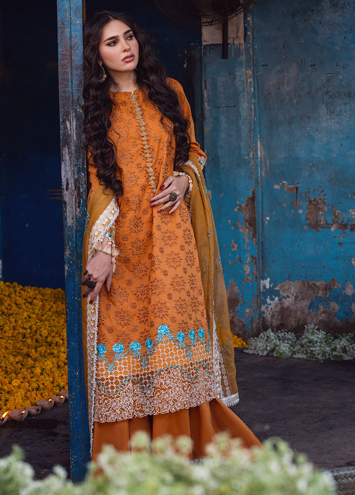 Sahane | Sahakari Chikankari Lawn Edit 24 | Mashal - House Of Anaya
