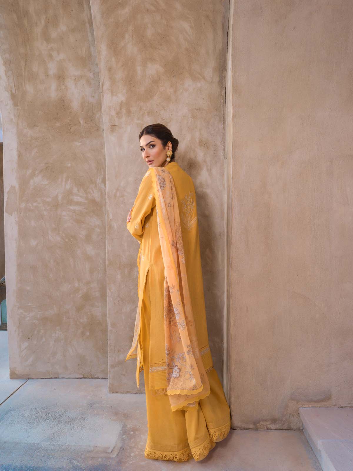 Sahar | Mirage Spring Luxury 24 | Slub Lawn 3 Piece (Embroidered) - House Of Anaya
