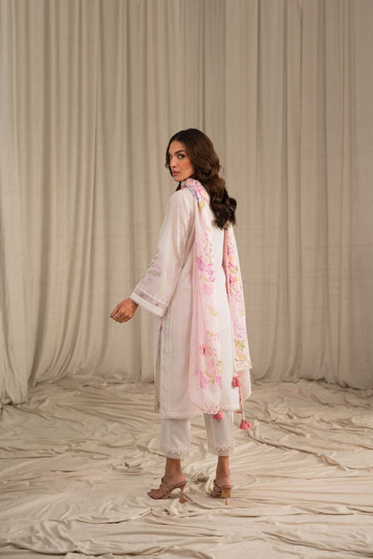 Sahar | Mirage Spring Luxury 24 | Slub Lawn 3 Piece (Embroidered) - House Of Anaya