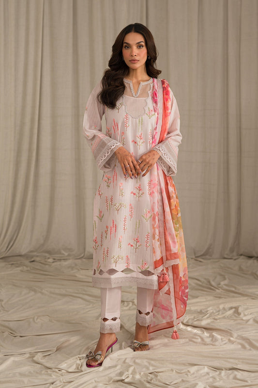 Sahar | Mirage Spring Luxury 24 | Textured Lawn 3 Piece (Embroidered) - House Of Anaya
