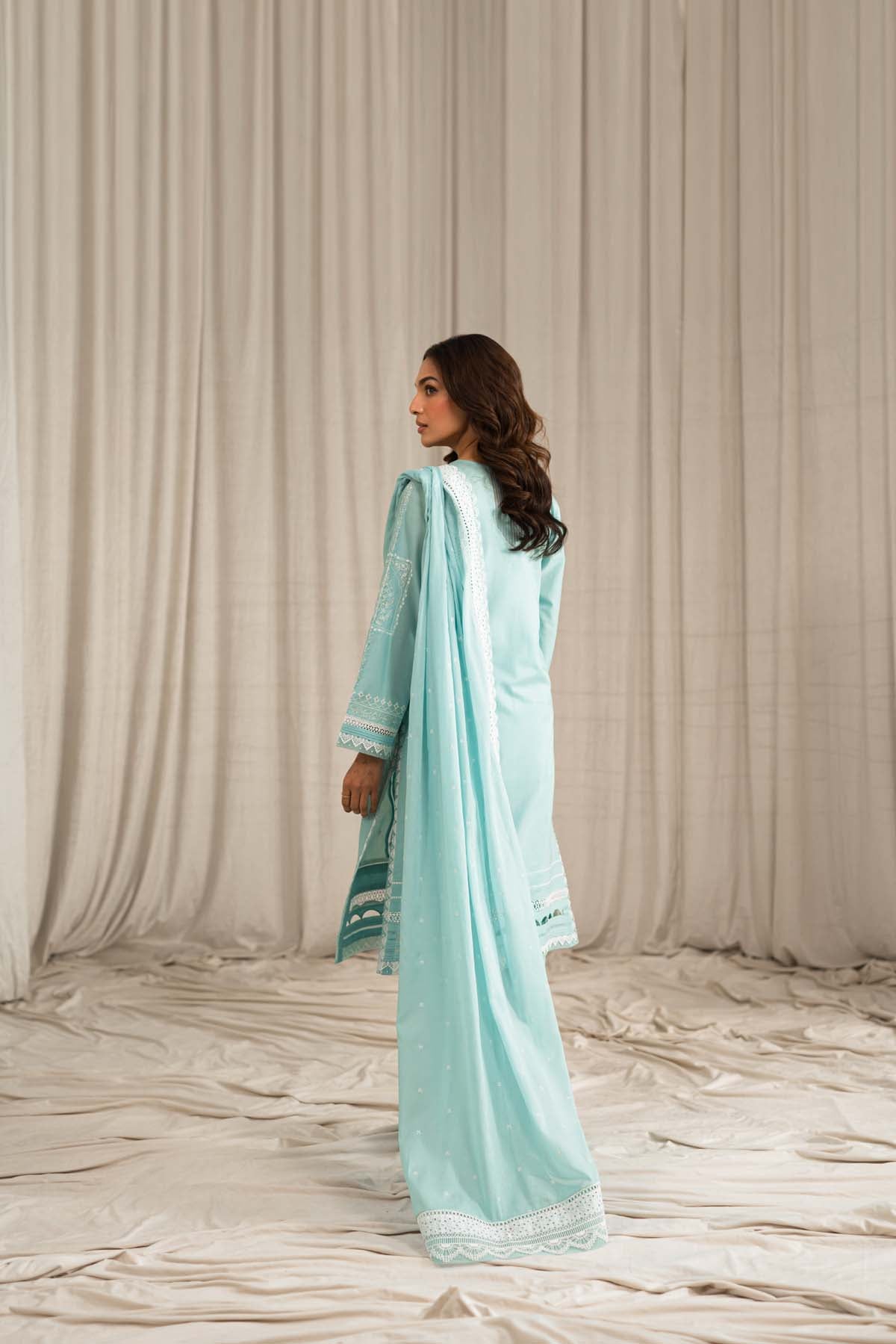 Sahar | Mirage Spring Luxury 24 | Chikankari 3 Piece - House Of Anaya