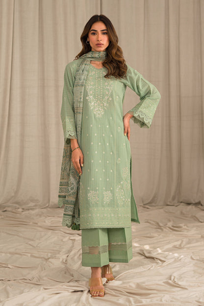 Sahar | Mirage Spring Luxury 24 | Textured Lawn 3 Piece (Embroidered) - House Of Anaya