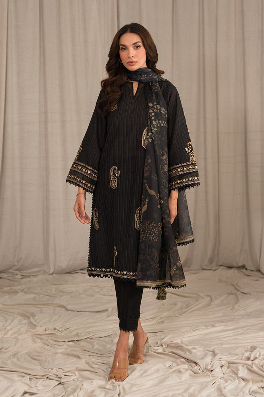 Sahar | Mirage Spring Luxury 24 | Textured Lawn 3 Piece (Embroidered) - House Of Anaya