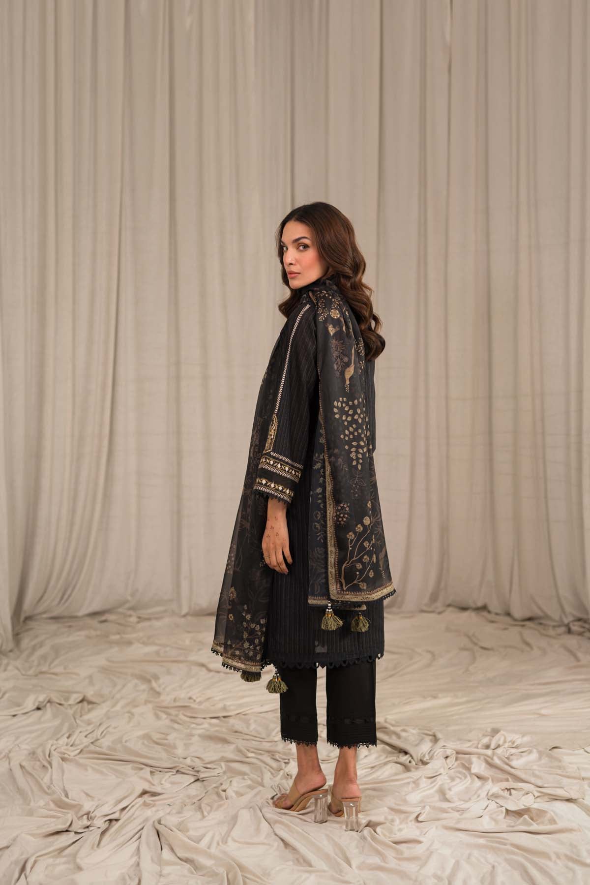 Sahar | Mirage Spring Luxury 24 | Textured Lawn 3 Piece (Embroidered) - House Of Anaya
