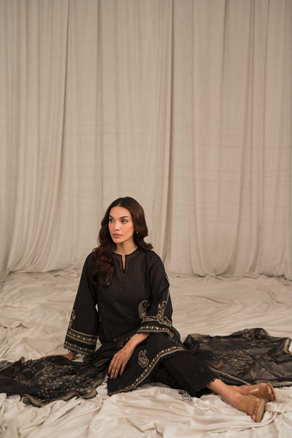 Sahar | Mirage Spring Luxury 24 | Textured Lawn 3 Piece (Embroidered) - House Of Anaya
