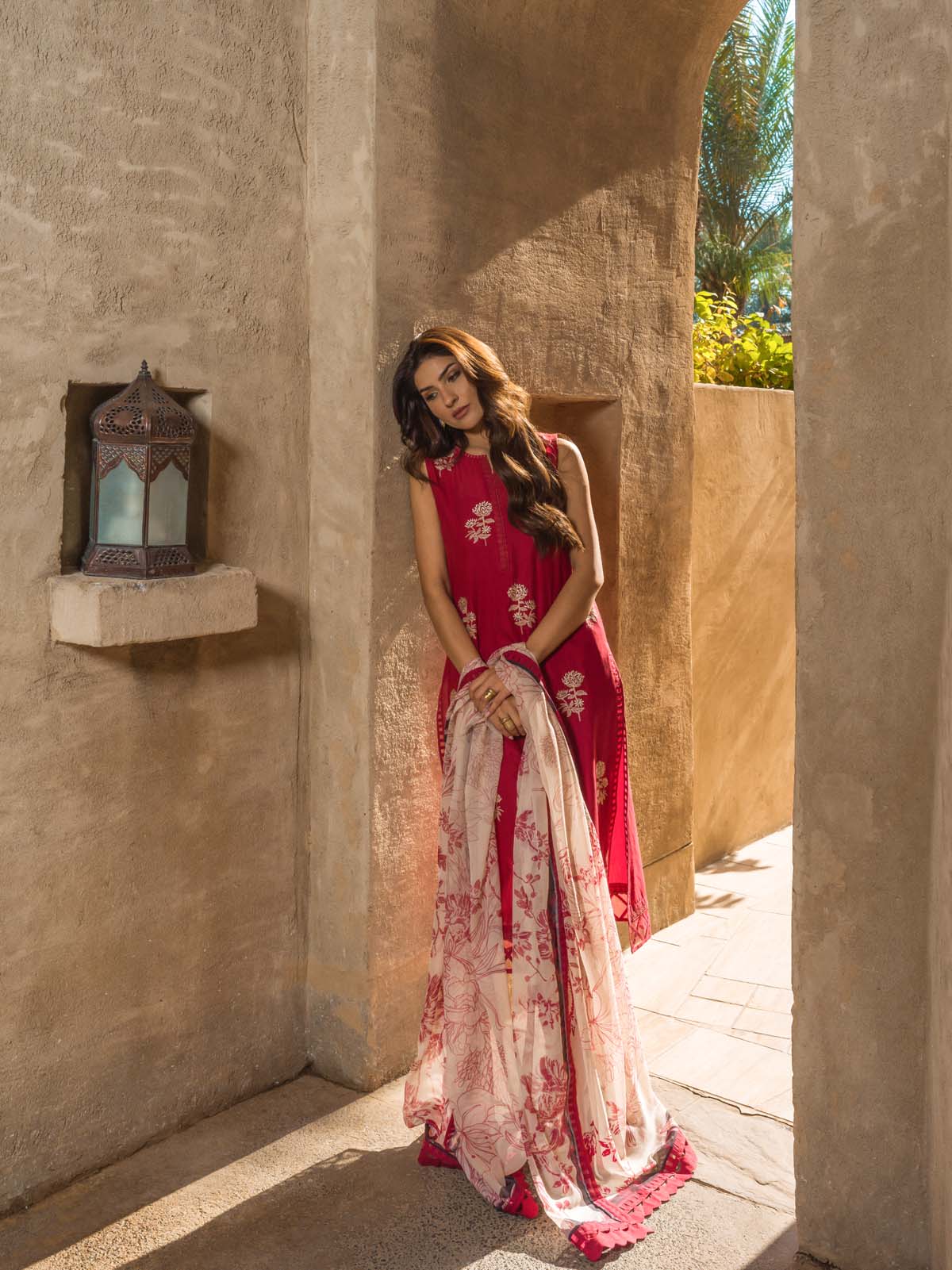 Sahar | Mirage Spring Luxury 24 | Slub Lawn 3 Piece (Embroidered) - House Of Anaya