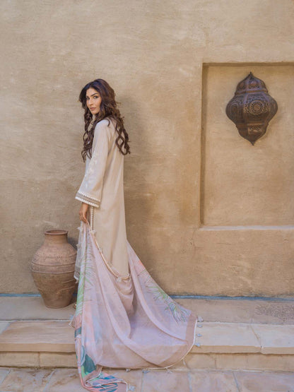 Sahar | Mirage Spring Luxury 24 | Textured Lawn 3 Piece (Embroidered) - House Of Anaya