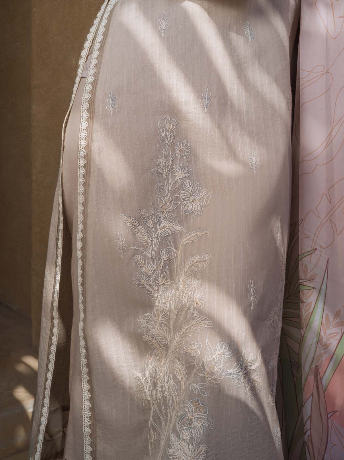 Sahar | Mirage Spring Luxury 24 | Textured Lawn 3 Piece (Embroidered) - House Of Anaya