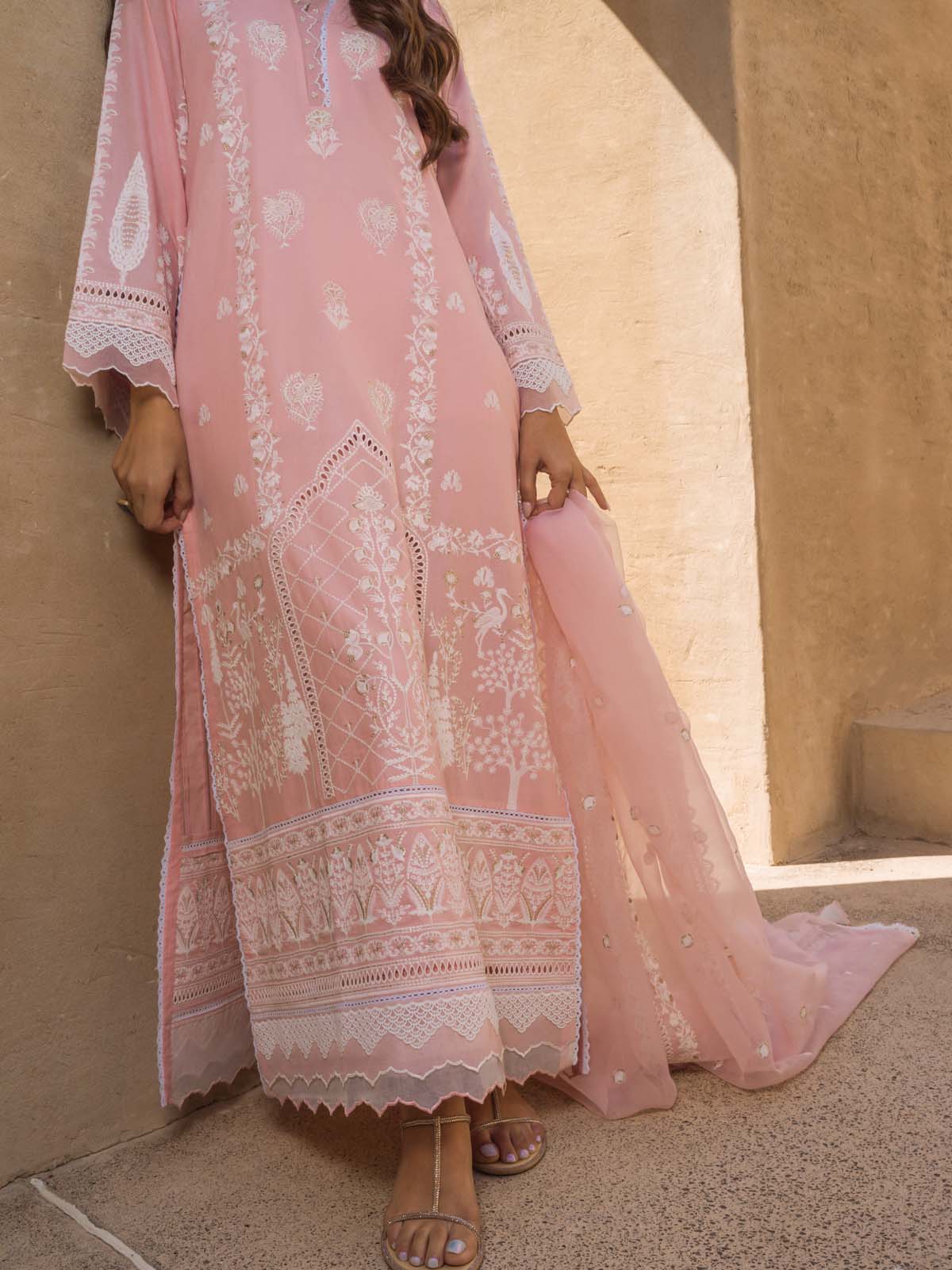 Sahar | Mirage Spring Luxury 24 | Chikankari 3 Piece - House Of Anaya