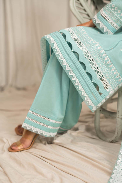 Sahar | Mirage Spring Luxury 24 | Chikankari 3 Piece - House Of Anaya