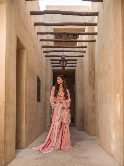 Sahar | Mirage Spring Luxury 24 | Chikankari 3 Piece - House Of Anaya