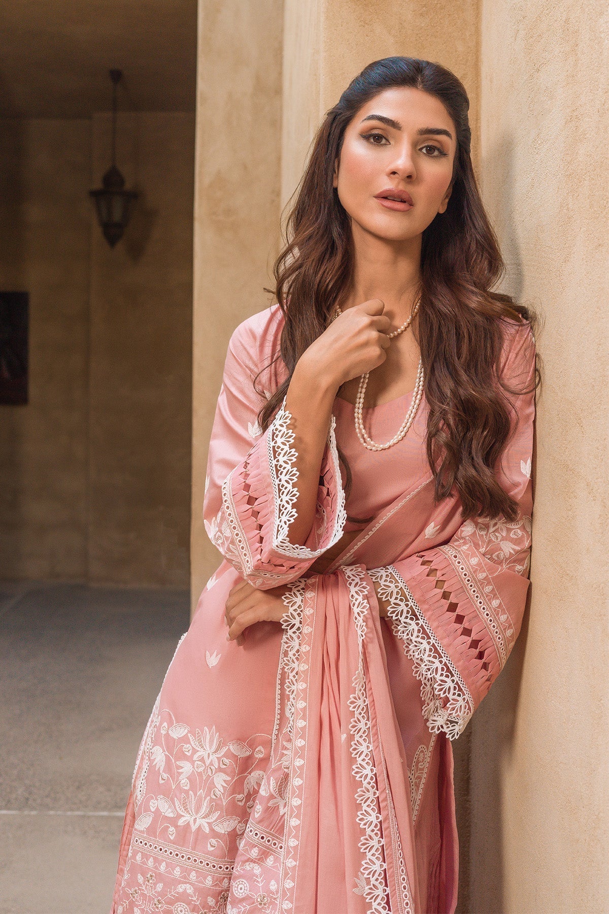 Sahar | Mirage Spring Luxury 24 | Chikankari 3 Piece - House Of Anaya