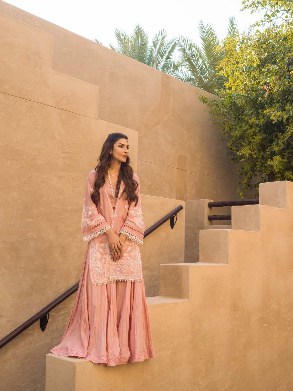 Sahar | Mirage Spring Luxury 24 | Chikankari 3 Piece - House Of Anaya