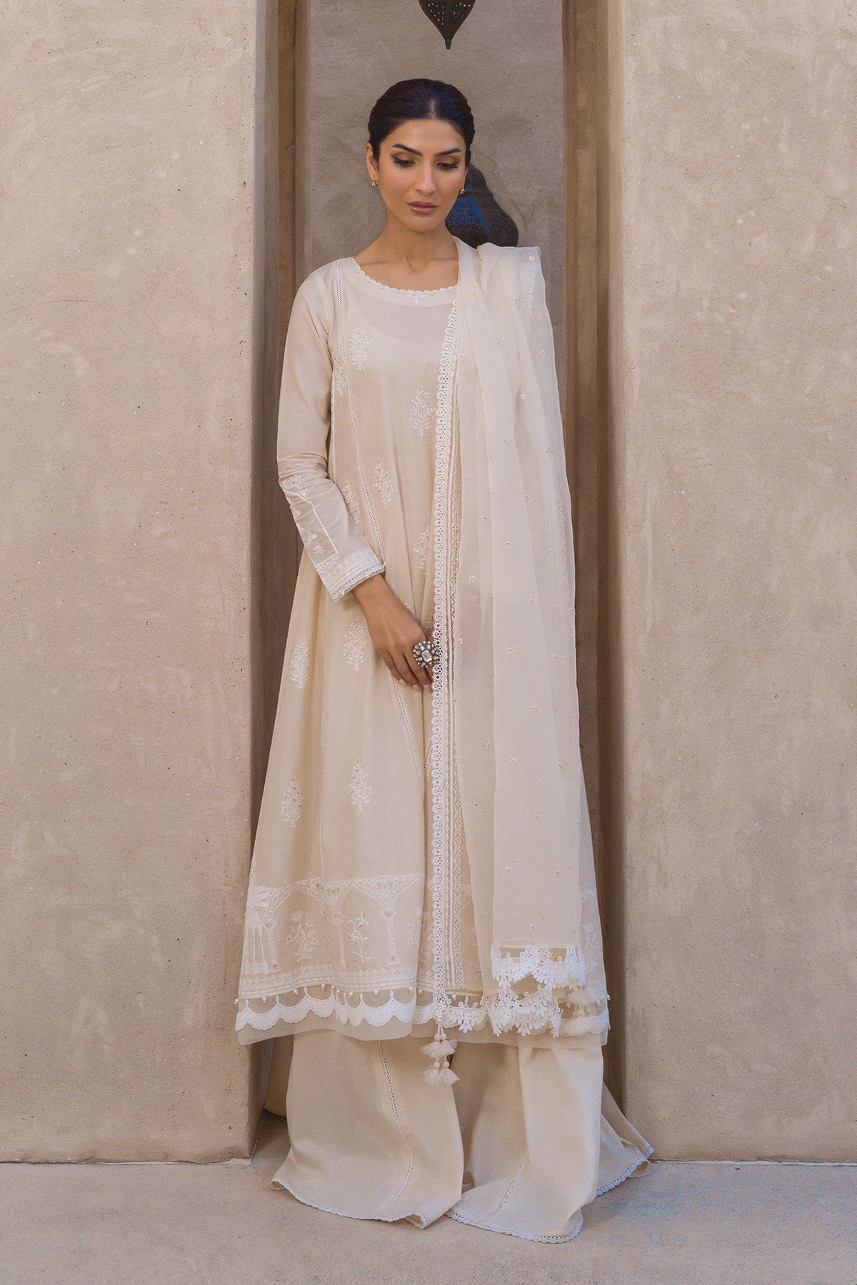 Sahar | Mirage Spring Luxury 24 | Chikankari 3 Piece - House Of Anaya