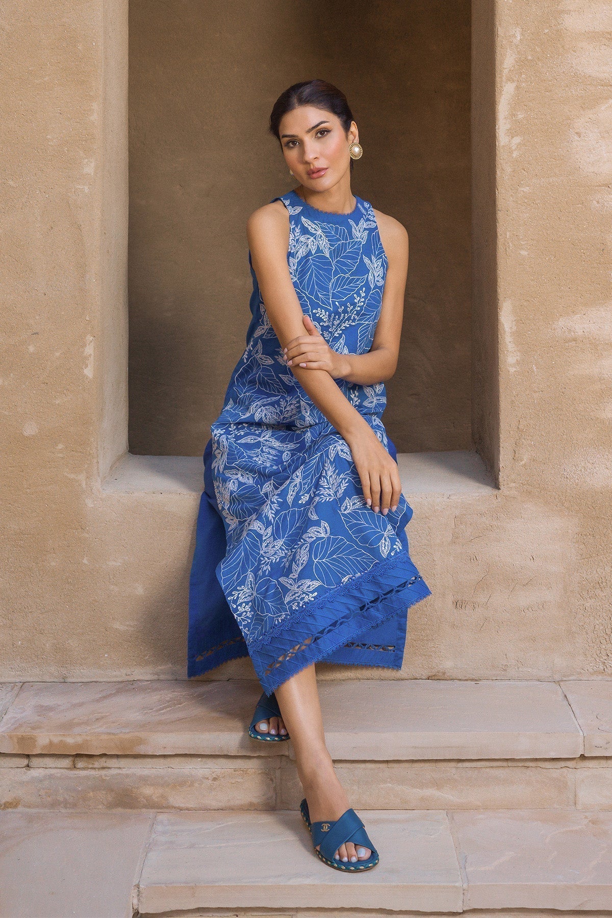 Sahar | Mirage Spring Luxury 24 | Slub Lawn 3 Piece (Embroidered) - House Of Anaya