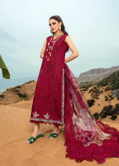 Crimson | Lawn 24 | Lillie de Jong - Cherry - House Of Anaya