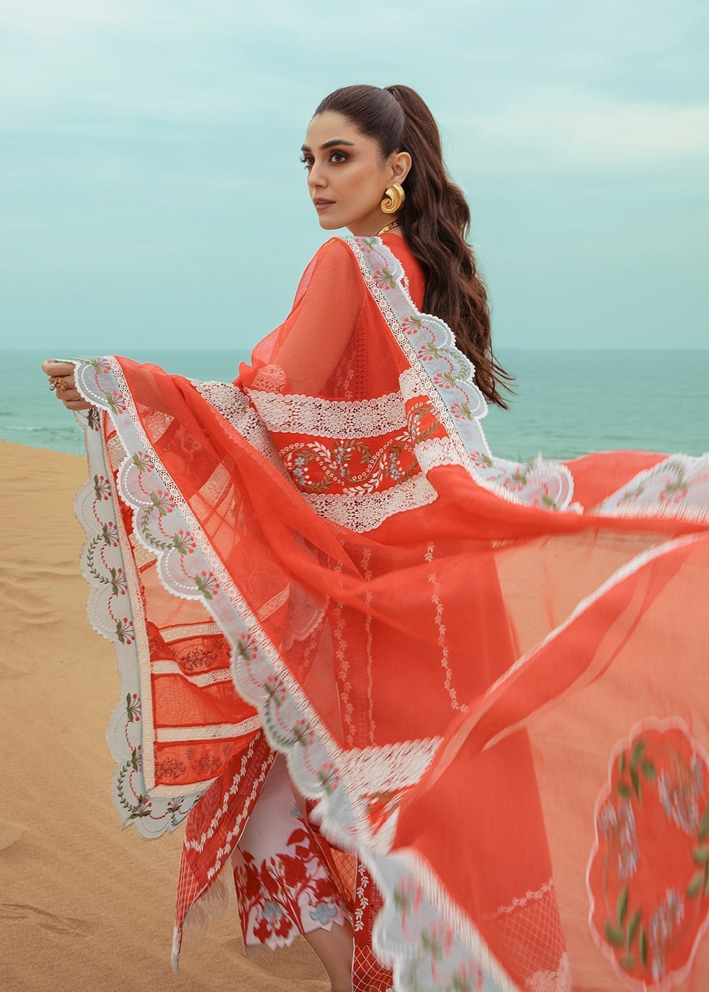 Crimson | Lawn 24 | Stars of Fire - Fiesta Coral - House Of Anaya