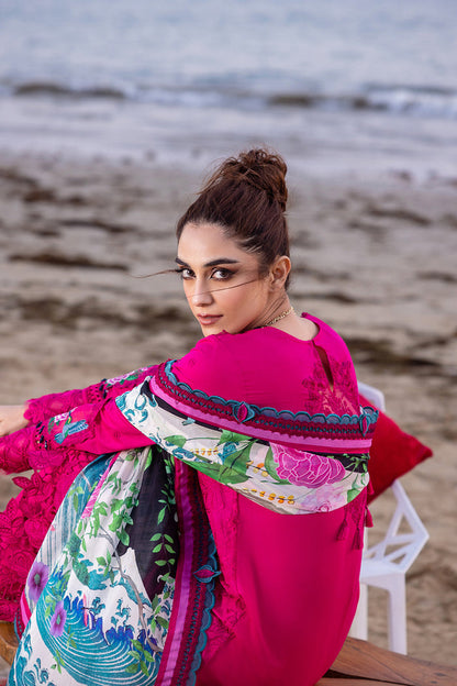 Saira Rizwan | Luxury Lawn 24 | DAMASK - SRLL24-08 - House Of Anaya