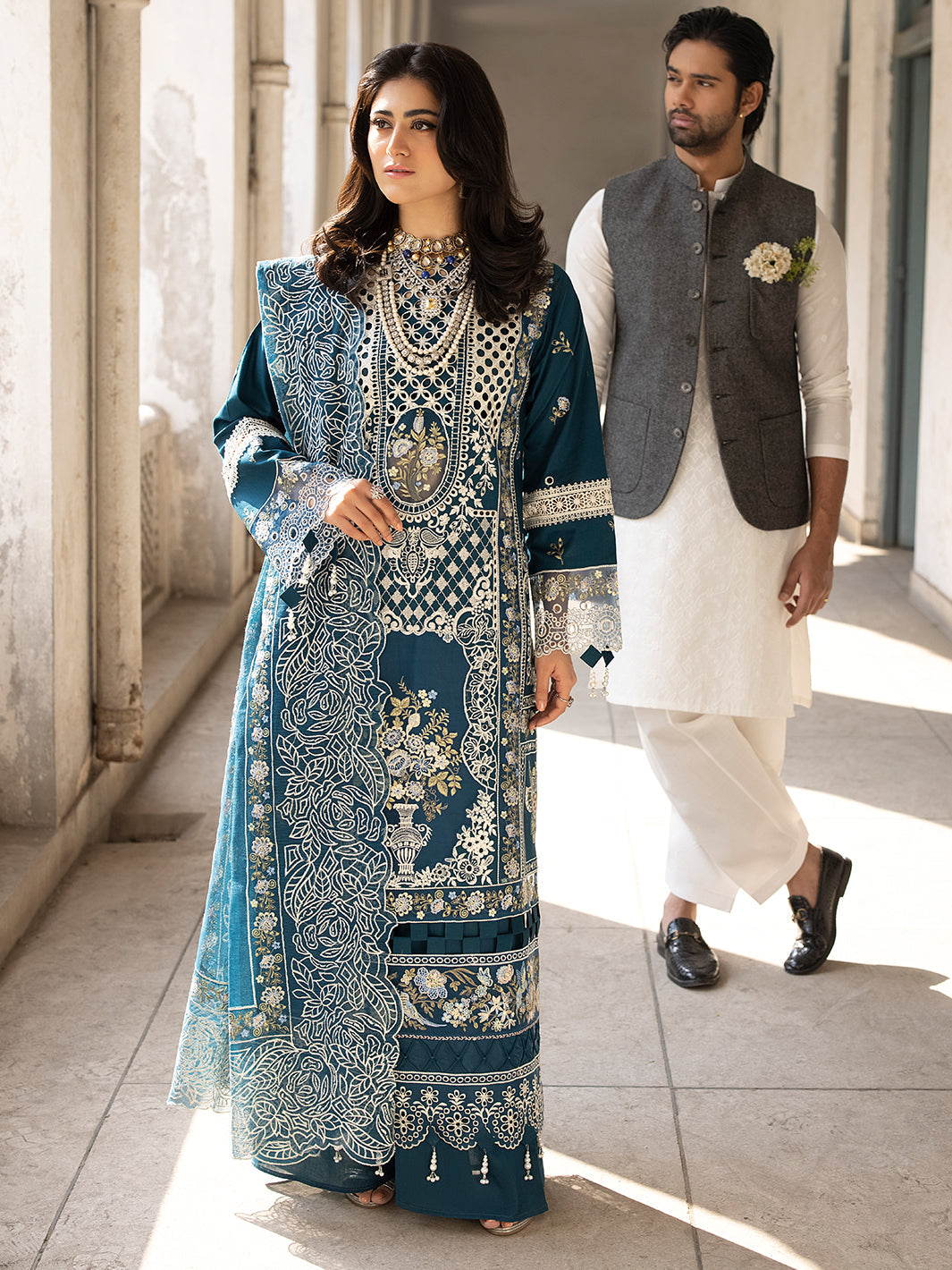 Mahnur | Mahrukh Luxury Lawn 24 | SERENE - House Of Anaya
