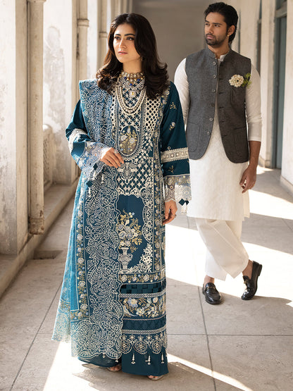 Mahnur | Mahrukh Luxury Lawn 24 | SERENE - House Of Anaya